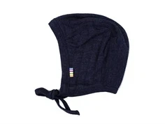 Joha navy hjelm merinould/silke